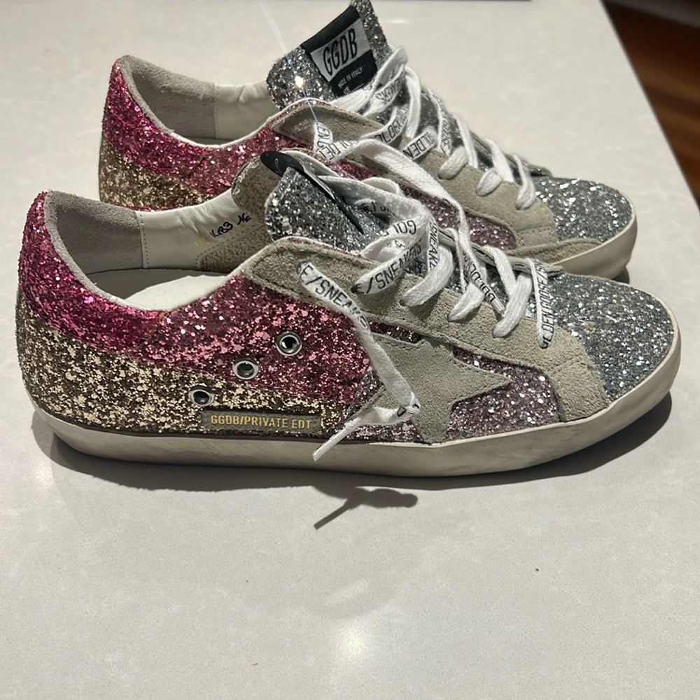 Like new Golden Goose glitter shoes